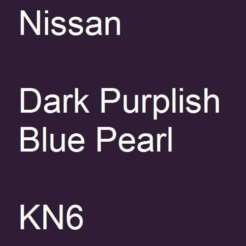 Nissan, Dark Purplish Blue Pearl, KN6.